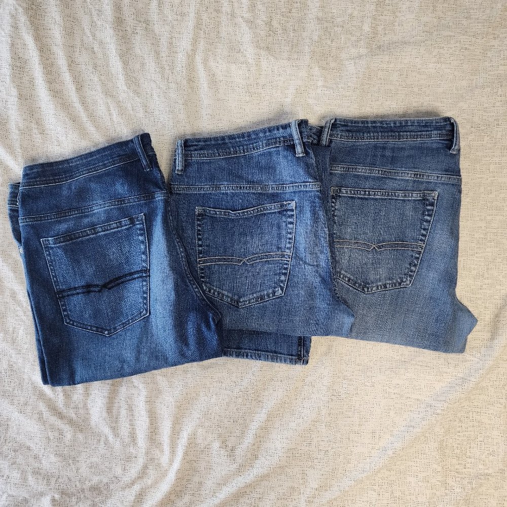 Buffalo David Bitton - Jackson-X Basic 36x32 Jeans Lot of 3 pairs